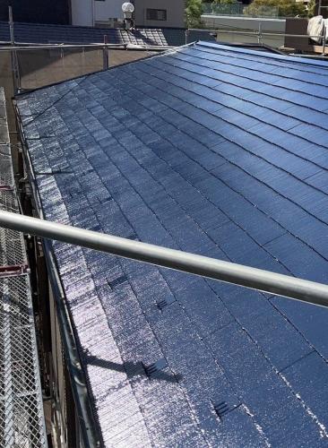 ガイソールーフガードマルチコートによる屋根塗装工事後の屋根