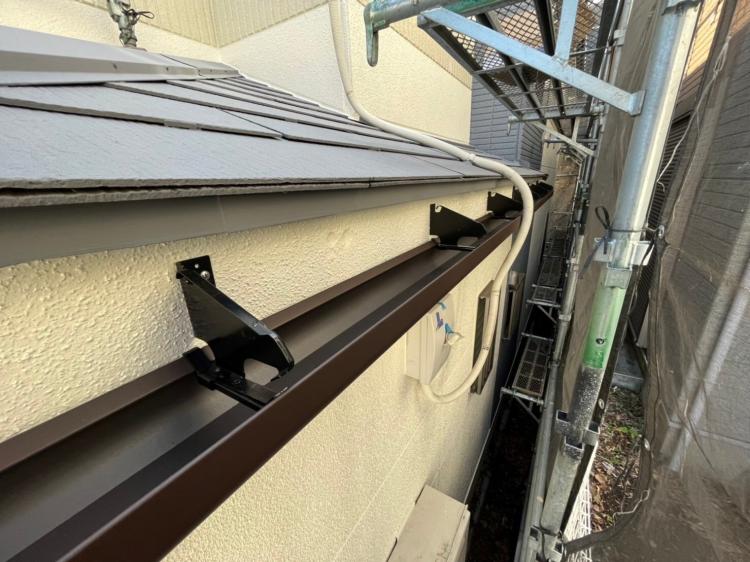 横浜市の屋根・外壁塗装、雨樋交換工事後の雨樋